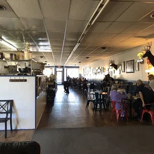 Lots of space in this gallery style eatery