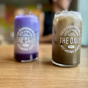 Purple Ube Milk Tea &amp; Black Sesame Latte