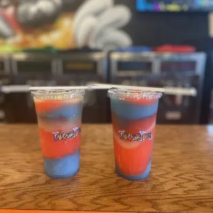 Bomb pop flavored daiquiri