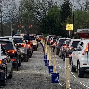 View of &quot;The World&apos;s Longest Drive-Thru&quot; at The Dairy Hut!