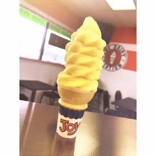LACTOSE, DAIRY, GlUTEN, AND FAT FREE, DOLE WHIP SOFT SERVE. Comes in pineapple, orange or swirl.