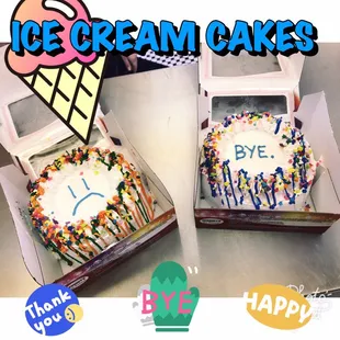 a birthday cake in a box