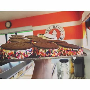 Sprinkle Ice Cream Sandwiches