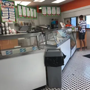 Inside of The Dairy Station.