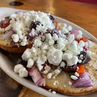 Mediterranean style bagel