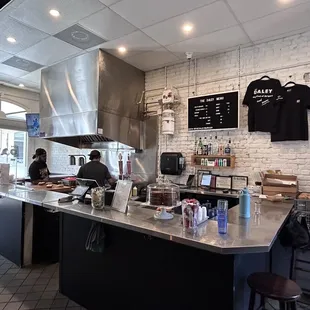 Simple, clean and the food was cooked fresh to order.