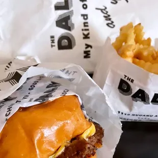 The Double Down and fries