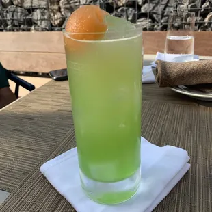 Melon ball cocktail is delightful!