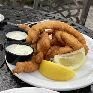 Walleye fingers appetizer