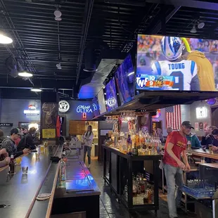 people sitting at the bar