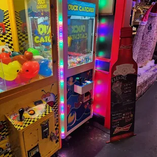 Gaming area in entrance area soon as you walk in