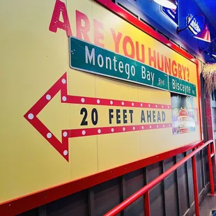 the entrance to the restaurant