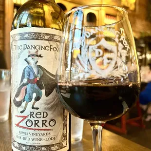 Red Zorro - Tempranillo/ Grenache blend.  Fruit forward and jammy