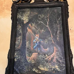 Hallway to bathroom picture