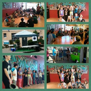 Collage of our Dancing Turtle family