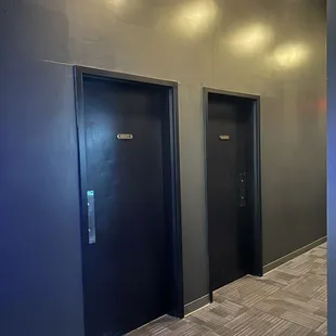 Ladies &amp; Gents spacious restrooms