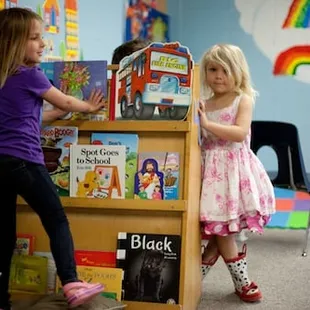 Preschool students during class time