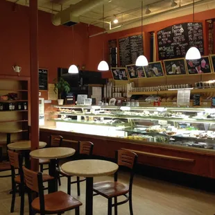 Ample, pleasant seating to nosh on your pastry and latte.