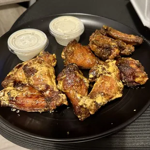 Spicy garlic and cajun ranch wings