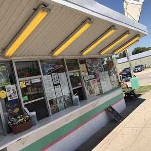 the storefront of the store