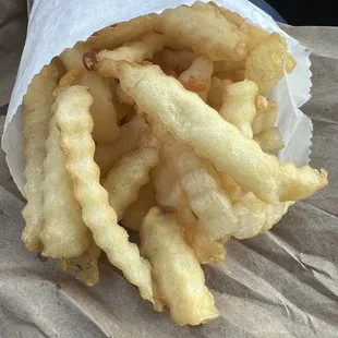 Crinkle cut fries