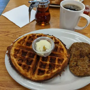 Waffle n sausage!
