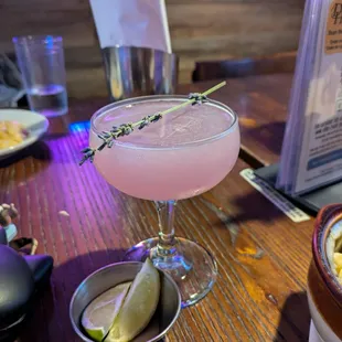 Lavender Gimlet ($13) - 4 stars. Lovely, well balanced drink. Fri dinner 2024-09-20