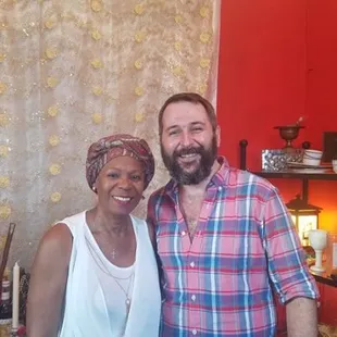 Houngan Matt/Bozanfe Bon Oungan hosts his initiatory Manbo (Vodou priestess) Marie Evans/Antiola Bon Manbo for a visit to The Dark Lady