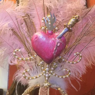 Stunning Carnival headpieces by local artist, Caroline Thomas