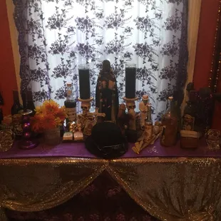 The altar of the Beloved Dead and the Ancestors, at The Dark Lady of New Orleans