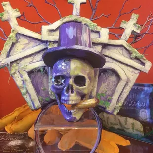 Stunning Carnival headpieces by local artist, Caroline Thomas