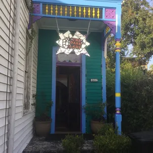 The front door at The Dark Lady of New Orleans