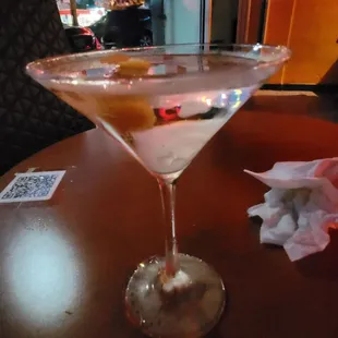 Dry Martini. Not dirty