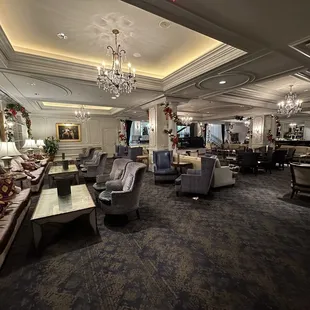 the lounge of a hotel