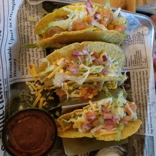 3 crispy grouper tacos