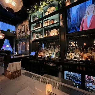  bar with a large screen tv