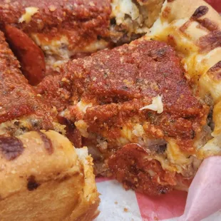 Sausage and pepperoni.