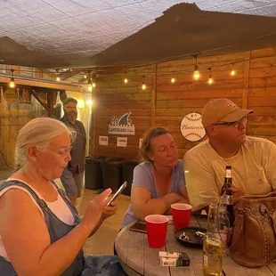 Listening to the music from the Shiloh Band.