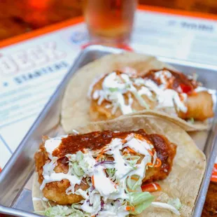 Beer Battered Fish Tacos