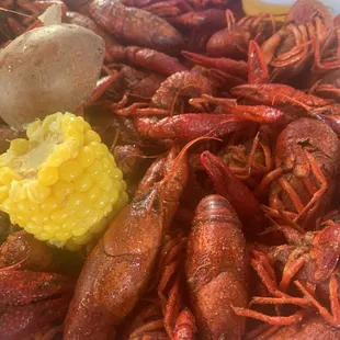 Extra spicy crawfish