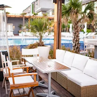 outdoor seating area