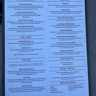 Menu August 2022
