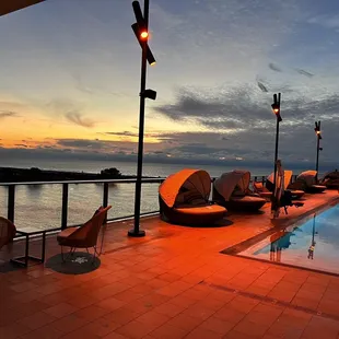 Rooftop pool