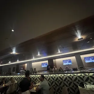 people sitting at a bar
