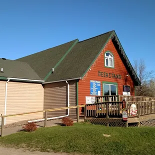 outside