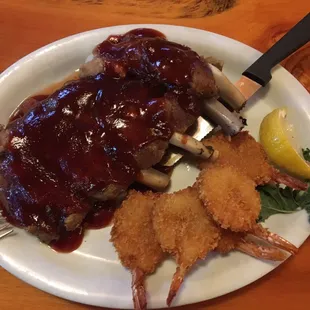 Ribs and Shrimp