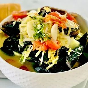 "Moules Et Frites" One of the best things I ever ate. Winners Circle :)..