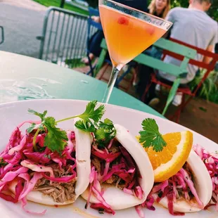 The nightly special was pork bao buns!