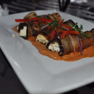 Grilled Eggplant Cannolis
