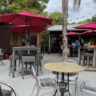 Patio dining area